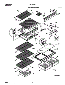 04 - Shelves / Controls parts for Frigidaire Refrigerator MRT15DREW0 from AppliancePartsPros.com