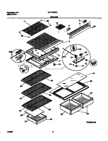04 - Shelves parts for Frigidaire Refrigerator MRT16DRGD2 from AppliancePartsPros.com