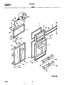 02 - Door parts for Frigidaire Refrigerator MRT18RREW0 from AppliancePartsPros.com
