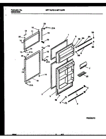 02 - Door Parts parts for Frigidaire Refrigerator MRT18JRBZ0 from AppliancePartsPros.com