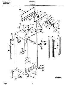 03 - Cabinet parts for Frigidaire Refrigerator MRT18PNCW1 from AppliancePartsPros.com