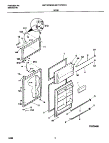 02 - Door parts for Frigidaire Refrigerator MRT18PNEW3 from AppliancePartsPros.com