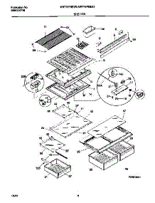 04 - Shelves parts for Frigidaire Refrigerator MRT18PNEW3 from AppliancePartsPros.com