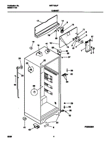 03 - Cabinet parts for Frigidaire Refrigerator MRT18SJFW2 from AppliancePartsPros.com