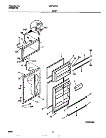 02 - Door parts for Frigidaire Refrigerator MRT18TREW0 from AppliancePartsPros.com