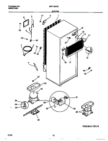 05 - System parts for Frigidaire Refrigerator MRT18RNCW1 from AppliancePartsPros.com