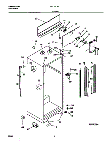 03 - Cabinet parts for Frigidaire Refrigerator MRT18TREW0 from AppliancePartsPros.com