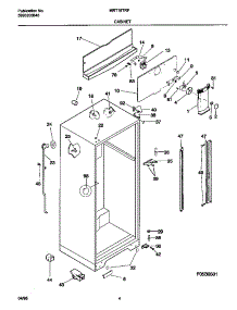 03 - Cabinet parts for Frigidaire Refrigerator MRT18TRFD2 from AppliancePartsPros.com