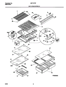 04 - Shelves / Controls parts for Frigidaire Refrigerator MRT18TRFD2 from AppliancePartsPros.com