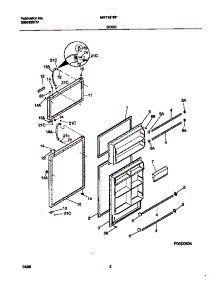 02 - Door parts for Frigidaire Refrigerator MRT18TRFW1 from AppliancePartsPros.com