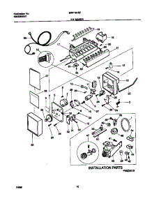 06 - Icemaker parts for Frigidaire Refrigerator MRT18TRFW1 from AppliancePartsPros.com