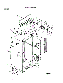 03 - Cabinet W / Fan Assembly parts for Frigidaire Refrigerator MRT19GNBW2 from AppliancePartsPros.com