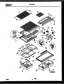 05 - Shelves And Supports parts for Frigidaire Refrigerator MRT19PNBW1 from AppliancePartsPros.com
