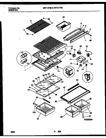 05 - Shelves And Supports parts for Frigidaire Refrigerator MRT19TNBZ1 from AppliancePartsPros.com