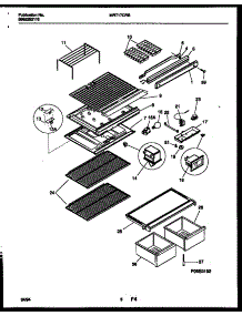04 - Shelves And Supports parts for Frigidaire Refrigerator MRT17CRBY0 from AppliancePartsPros.com
