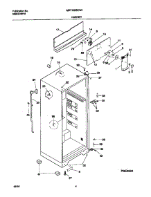 03 - Cabinet parts for Frigidaire Refrigerator MRT18BSCW4 from AppliancePartsPros.com