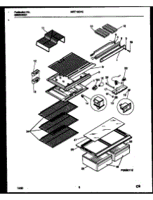 04 - Shelves And Supports parts for Frigidaire Refrigerator MRT18CHCY1 from AppliancePartsPros.com