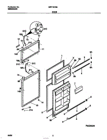 02 - Door parts for Frigidaire Refrigerator MRT18CSED0 from AppliancePartsPros.com