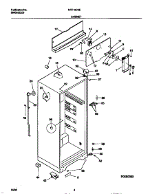 03 - Cabinet parts for Frigidaire Refrigerator MRT18CSED0 from AppliancePartsPros.com