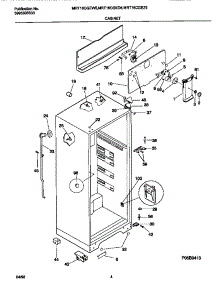 03 - Cabinet parts for Frigidaire Refrigerator MRT16CGEW5 from AppliancePartsPros.com