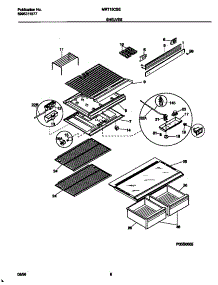 04 - Shelves parts for Frigidaire Refrigerator MRT15CSEW6 from AppliancePartsPros.com