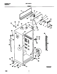03 - Cabinet parts for Frigidaire Refrigerator MRT16PNEW2 from AppliancePartsPros.com