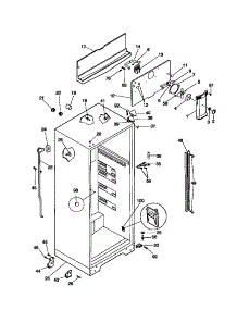 03 - Cabinet parts for Frigidaire Refrigerator MRT16RNCD0 from AppliancePartsPros.com