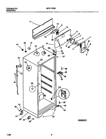 03 - Cabinet W /  Fan Assembly parts for Frigidaire Refrigerator MRT17DRBY2 from AppliancePartsPros.com