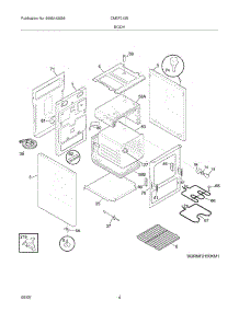 05 - Body parts for Frigidaire Range CMEF212ES1 from AppliancePartsPros.com