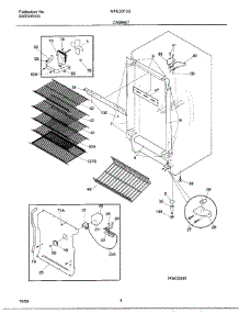04 - Cabinet parts for Frigidaire Freezer MFU20F3GW8 from AppliancePartsPros.com