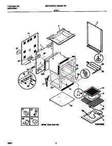 03 - Body parts for Frigidaire Range MEF300PBDJ from AppliancePartsPros.com