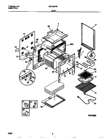03 - Body parts for Frigidaire Range MEF300PBWF from AppliancePartsPros.com