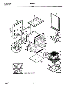 03 - Body parts for Frigidaire Range MEF302PBDK from AppliancePartsPros.com