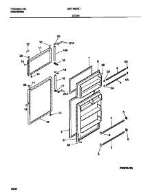 02 - Door parts for Frigidaire Refrigerator MRT18BRCD0 from AppliancePartsPros.com