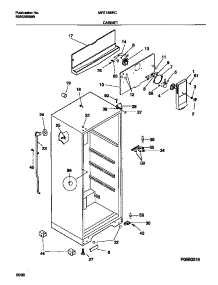 03 - Cabinet parts for Frigidaire Refrigerator MRT18BRCD0 from AppliancePartsPros.com
