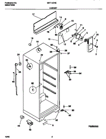 03 - Cabinet parts for Frigidaire Refrigerator MRT18DNCW2 from AppliancePartsPros.com