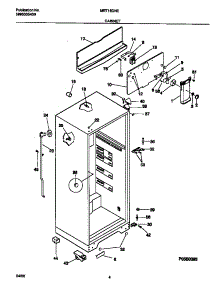 03 - Cabinet parts for Frigidaire Refrigerator MRT18DNED4 from AppliancePartsPros.com