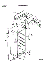 03 - Cabinet W / Fan Assembly parts for Frigidaire Refrigerator MRT18DNBY1 from AppliancePartsPros.com