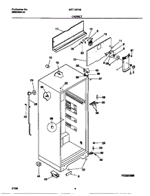 03 - Cabinet parts for Frigidaire Refrigerator MRT18FNED1 from AppliancePartsPros.com
