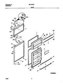 02 - Doors parts for Frigidaire Refrigerator MRT18FNGW0 from AppliancePartsPros.com
