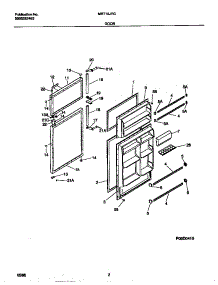 02 - Door parts for Frigidaire Refrigerator MRT18JRCD2 from AppliancePartsPros.com