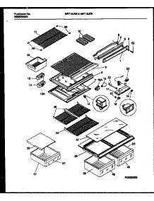 05 - Shelves And Supports parts for Frigidaire Refrigerator MRT18JZBW0 from AppliancePartsPros.com