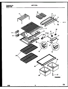 04 - Shelves And Supports parts for Frigidaire Refrigerator MRT17CRAD0 from AppliancePartsPros.com