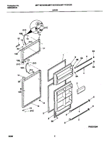 02 - Door parts for Frigidaire Refrigerator MRT18CSGW0 from AppliancePartsPros.com