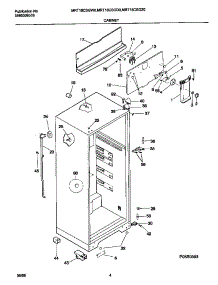 03 - Cabinet parts for Frigidaire Refrigerator MRT18CSGW0 from AppliancePartsPros.com