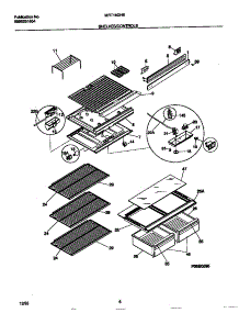 04 - Shelves / Controls parts for Frigidaire Refrigerator MRT18DNED3 from AppliancePartsPros.com