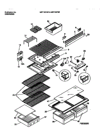 04 - Shelves, Controls, Divider, Mullion parts for Frigidaire Refrigerator MRT18FNBW1 from AppliancePartsPros.com