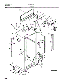 03 - Cabinet parts for Frigidaire Refrigerator MRT21NRED0 from AppliancePartsPros.com