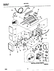 06 - Icemaker parts for Frigidaire Refrigerator MRT18FNCW2 from AppliancePartsPros.com