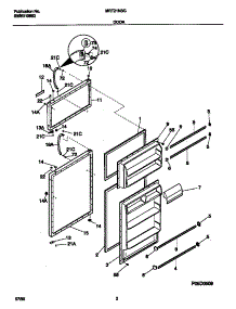02 - Door parts for Frigidaire Refrigerator MRT21NSGW0 from AppliancePartsPros.com